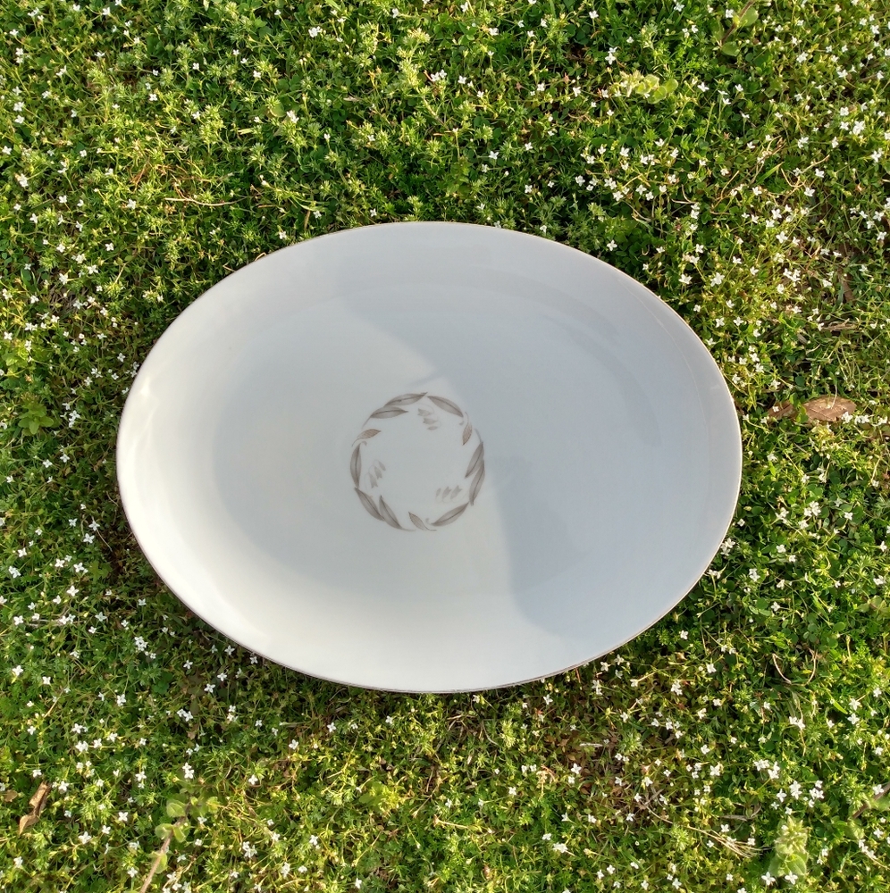 Vintage Kayons Golden Fantasy  Oval China Platter